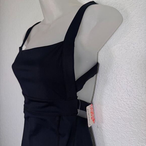 Free People My High Jumpsuit Women XS Gym Bodysuit Cycling Yoga One Piece NEW - Picture 5 of 13